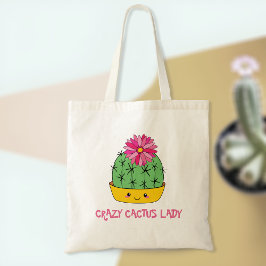Bolso De Tela Crazy Cactus Lady Tote | Cactus Lover Gift Idea