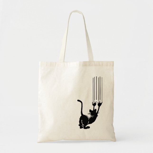 Bolso De Tela Crazy Cat Bag (Frente)