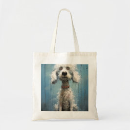 Bolso De Tela Crazy Crazy Crazy Abstract Perro Blanco