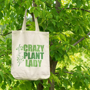 Bolso De Tela Crazy Plant Lady