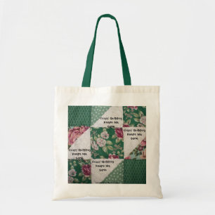 Bolso De Tela Crazy Quilting Bag