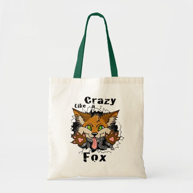 Bolso De Tela crazyfoxtee (Frente)