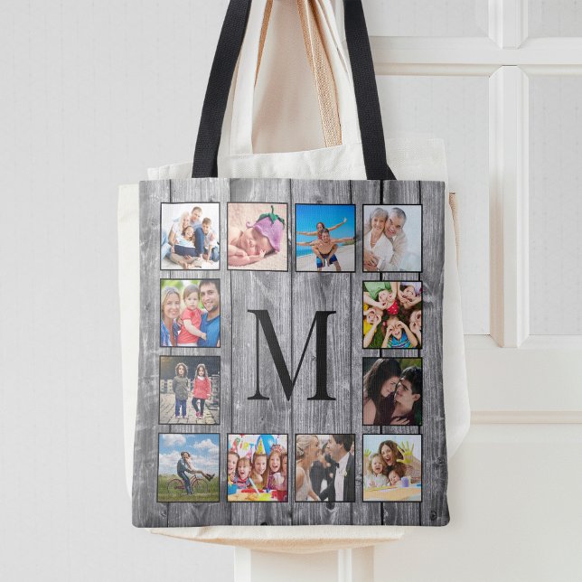 Bolso De Tela Crea tu Collage de fotos Personalizado Rustic Farm (Subido por el creador)