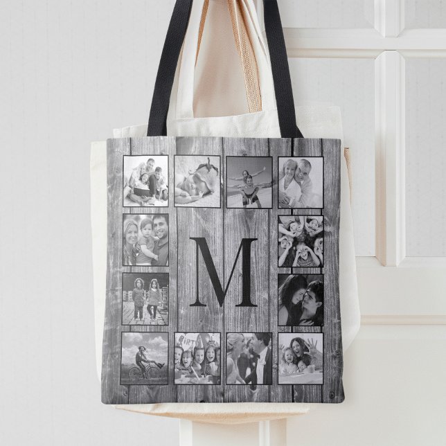 Bolso De Tela Crea tu Collage de fotos Personalizado Rustic Farm (Subido por el creador)