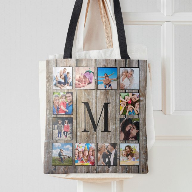 Bolso De Tela Crea tu Collage de fotos Personalizado Rustic Farm (Subido por el creador)