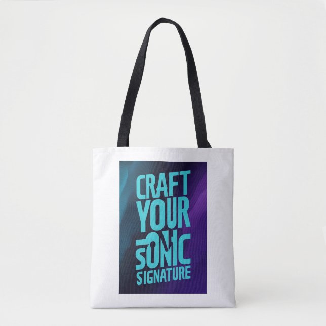 Bolso De Tela Crea tu firma sónica (Anverso)