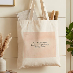 Bolso De Tela Crea Tu Propia Cita Inspiradora Motivacional 