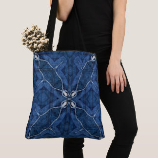 Bolso De Tela Crea tu Propia Estampa de Mezclilla Azul Profundo 
