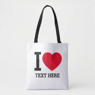 Bolso De Tela Crea tu propio divertido Yo amo 