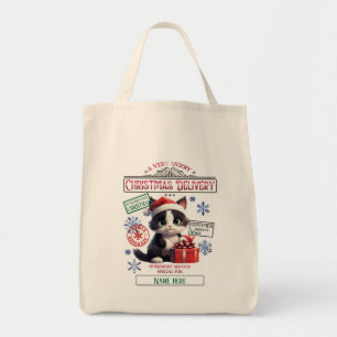 Bolso De Tela Crea tu propio Navidad de gato lindo