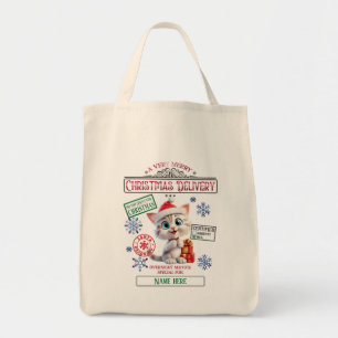 Bolso De Tela Crea tu propio Navidad Kitty Gift Sack
