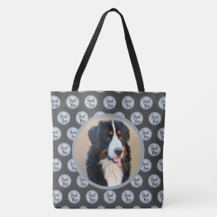 Bolso De Tela Crea tu propio retrato Mascota foto gris moderno