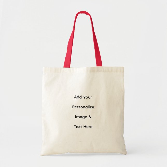 Bolso De Tela crea tu propio texto personalizado (Frente)