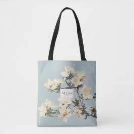 Bolso De Tela Cream Azalea Flowers Monograma