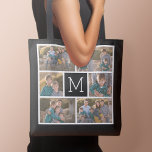 Bolso De Tela Crear su propio Collage de fotos - 6 fotos Monogra<br><div class="desc">Usa hasta seis fotos para crear un regalo único y personal. Si necesita ajustar las imágenes,  haga clic en la herramienta personalizar para realizar cambios. Foto: Photography © Storytree Studios,  Stanford,  CA.</div>