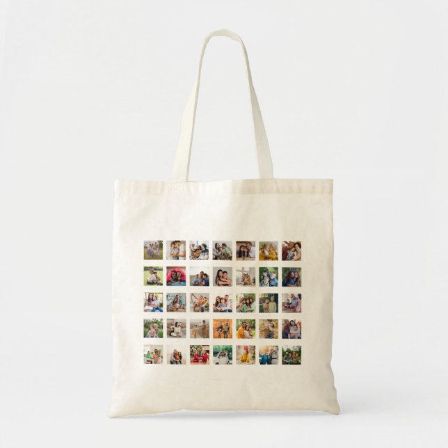 Bolso De Tela Crear su propio Collage de fotos de 35 (Frente)
