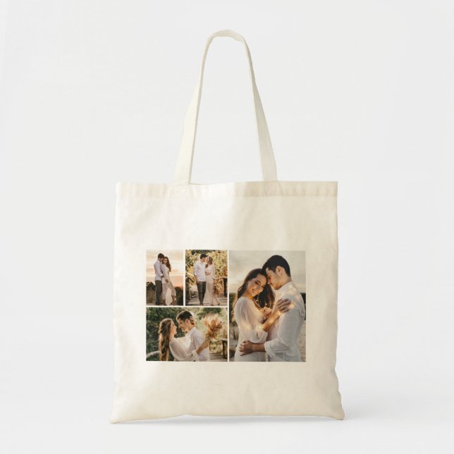 Bolso De Tela Crear su propio Collage de fotos de 4 (Frente)