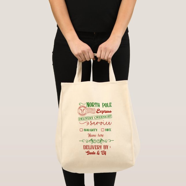 Bolso De Tela Crear su propio Navidad reutilizable Santa Sack (Anverso (producto))
