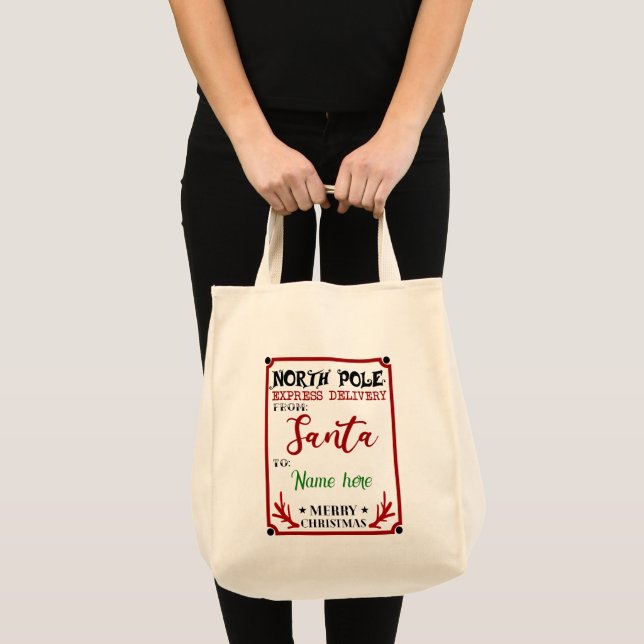 Bolso De Tela Crear su propio Navidad reutilizable Santa Sack (Anverso (producto))