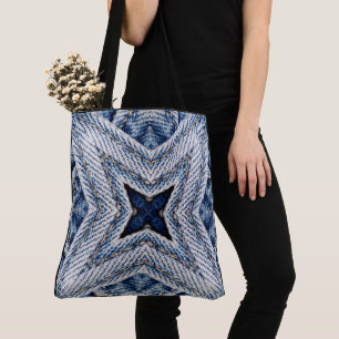Bolso De Tela Crear su propio Personalizado Retro Denim Starburs