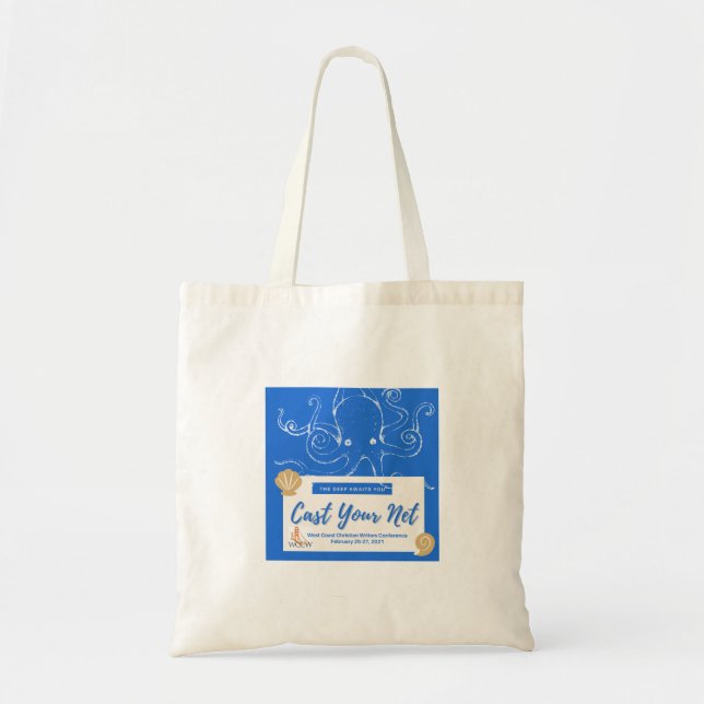Bolso De Tela Crear Tote de estructura de red (Frente)