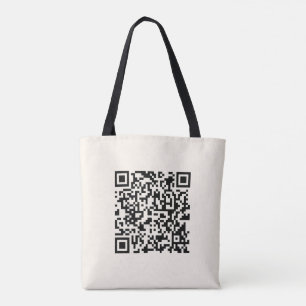 Bolso De Tela Crear un código QR instantáneamente Editable fue