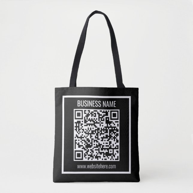 Bolso De Tela Crear un código QR moderno instantáneamente (Anverso)