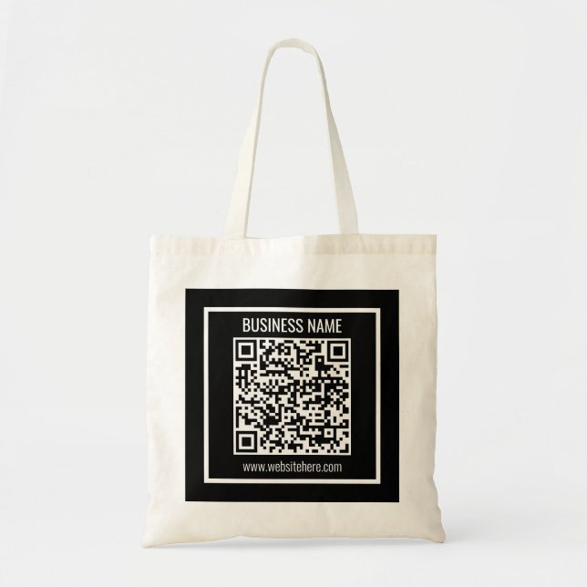 Bolso De Tela Crear un código QR moderno instantáneamente (Frente)