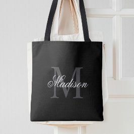 Bolso De Tela Crear un nombre personalizado caligrafía monográfi
