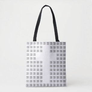 Bolso De Tela Crear un patrón cruzado con cualquier logotipo o i