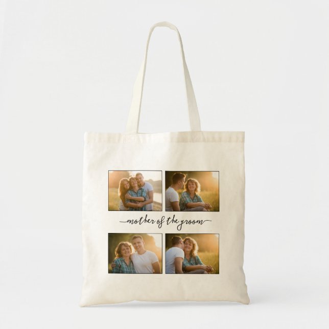 Bolso De Tela Crear una madre de Collage de fotos personalizada (Frente)