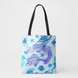 Bolso De Tela Creatividad de hadas púrpura de Sirena