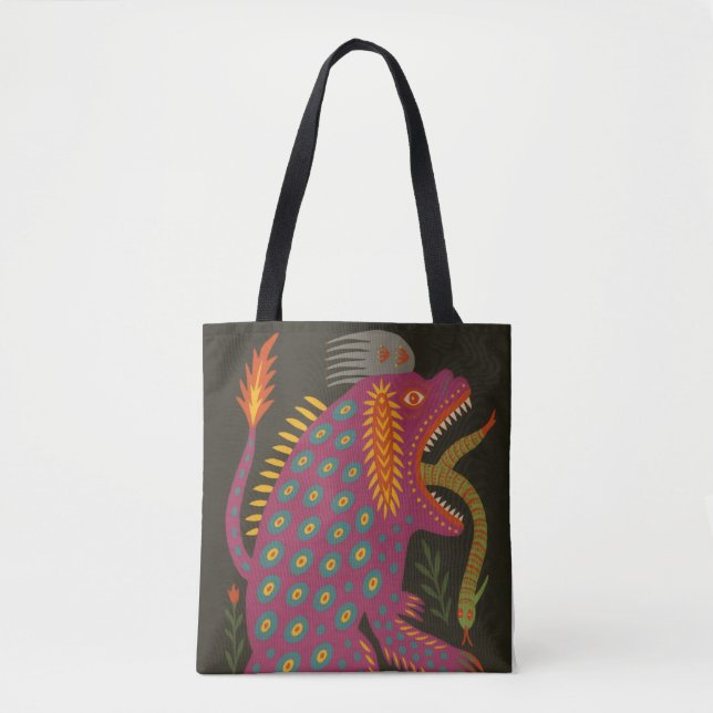 Bolso De Tela Creatura mítica Arte folclórico Imprimir (Anverso)