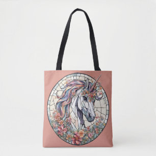 Bolso De Tela Creatura mítica Unicornio Tote de caballo animal