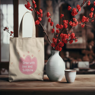 Bolso De Tela Crecer Con Amor Y Sol