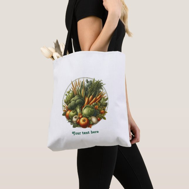 Bolso De Tela Crecer localmente - Producción de cosecha fresca (Detalle)