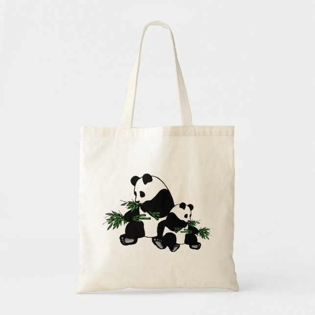 Bolso De Tela Creciendo panda (Frente)