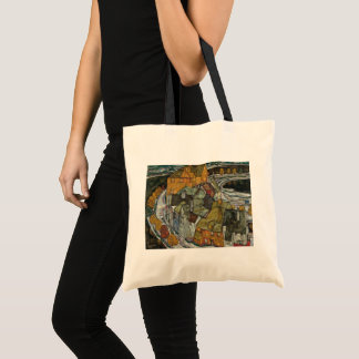 Bolso De Tela Creciente de Casas II, Ciudad Isla por Egon Schiel