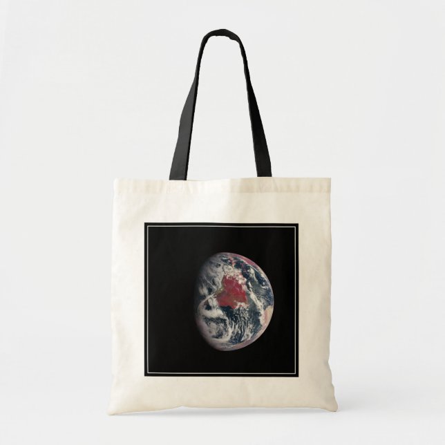 Bolso De Tela Crecimiento De Las Plantas En El Planeta Tierra. (Frente)
