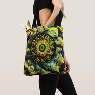 Bolso De Tela Credo de girasol: