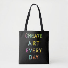 Bolso De Tela Cree el arte cada día