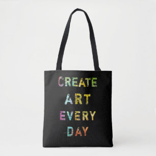 Bolso De Tela Cree el arte cada día