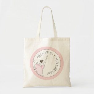 Bolso De Tela Cree en tus sueños tu mensaje Tote Ballerina