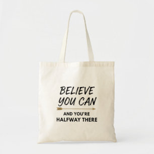 Bolso De Tela Cree que Puede - Cita Motivacional