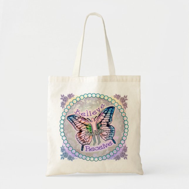 Bolso De Tela Cree Recibe (Frente)