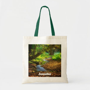 Bolso De Tela Creek forestal Hermoso paisaje natural Foto