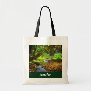 Bolso De Tela Creek forestal Hermoso paisaje natural Foto