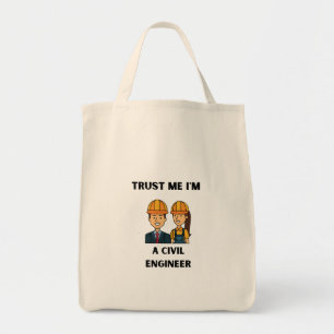 Bolso De Tela créeme, soy ingeniero civil
