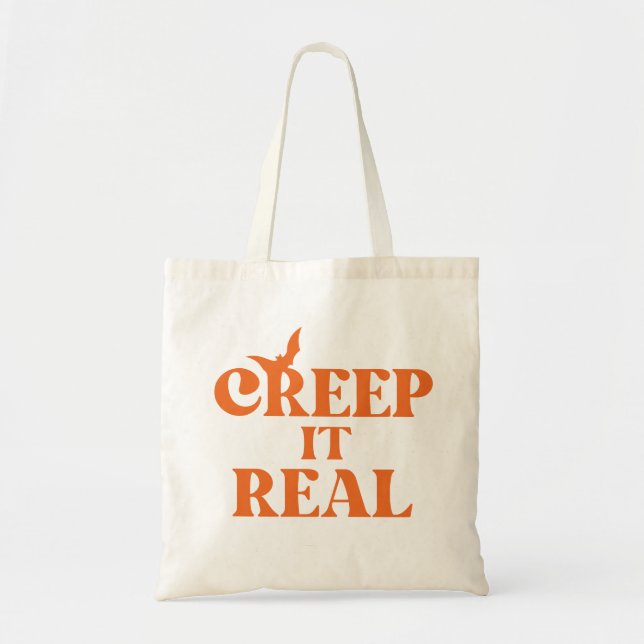 Bolso De Tela Creep It Real Fall Halloween Tote (Frente)