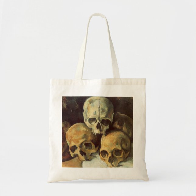 Bolso De Tela Creepe Eerie Skulls Vintage Halloween (Frente)